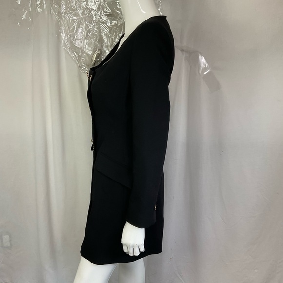 NEW Zara Black Button Front Double Breasted Blazer Mini Dress Size S - Picture 5 of 12